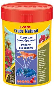 Основной корм Sera CRABS NATURAL для всех видов ракообразных, колечки 100 мл