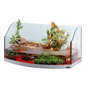 Палюдариум Ferplast JAMAICA 80 SCENIC серебристый, полукруглый, 120 л