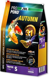 Корм JBL ProPond Autumn S основной осенний для мелких карпов кои, чипсы 1,5 кг  (3 л)
