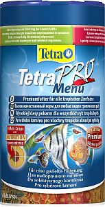 TetraPro Menu специалный корм для всех видов рыб, чипсы 250 мл