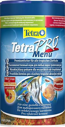 TetraPro Menu специалный корм для всех видов рыб, чипсы 250 мл