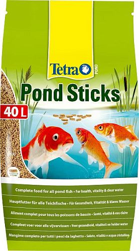 Корм Tetra Pond Sticks для прудовых рыб, основной, гранулы 40 л