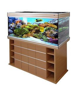 Морской аквариум с&nbsp;тумбой STELLEX AQUA 450, 450&nbsp;л, 151х56&times;142&nbsp;см