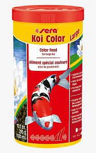 Корм Sera KOI COLOR Large для яркой окраски кои, крупные гранулы 1 л