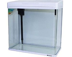 Аквариум BOYU с&nbsp;LED светильником и&nbsp;фильтром, 45&nbsp;л, 480x250&times;490&nbsp;мм, белый