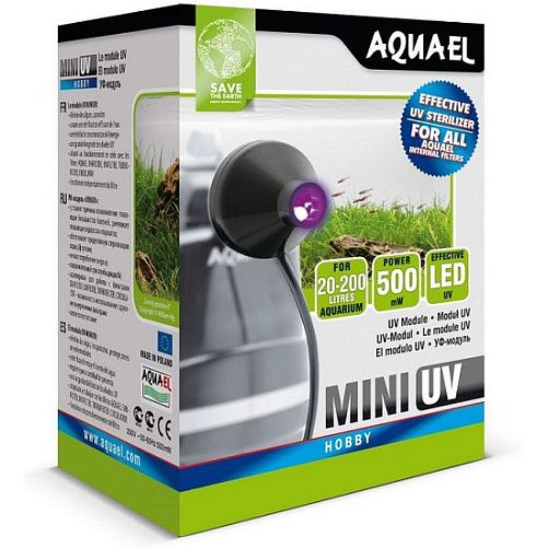 Aquael UV Mini UV 0.5W стерилизатор универсальный для фильтров