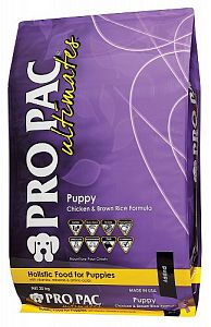 Корм PRO PAC Ultimates Puppy для щенков, курица и коричневый рис