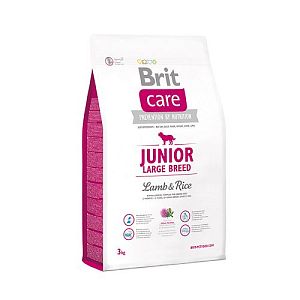 Корм Brit Care Junior Large Breed для щенков крупных пород, ягненок с рисом