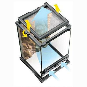 Террариум Exo Terra из силикатного стекла, 20х20×30 см