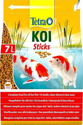 Корм Tetra Pond KoiSticks для прудовых рыб, гранулы для роста, 7 л