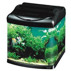 Аквариум Hailea панорамный+фильтр BEAUT-200, 30&nbsp;л, черный