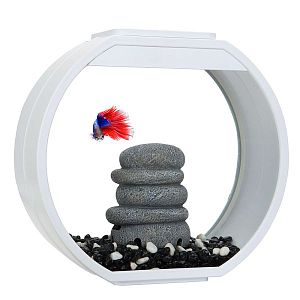 Аквариум AA-Aquariums «Deco O Mini UPG», 10 л, белый, 334х142×310 мм