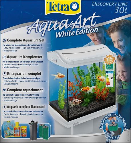 Tetra AquaArt Goldfish Discover Line аквариумный комплект, белый, 30 л