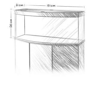 Аквариум JUWEL Вижн 450&nbsp;LED белый, 450&nbsp;л, 151х61&times;64&nbsp;см