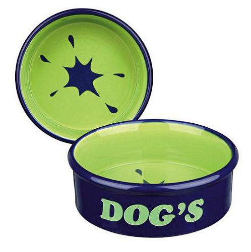 Миска TRIXIE Dog's для собак, 0,5 л, D 15 см, керамика, цвет в ассортименте