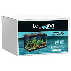 Аквариум Laguna Breeze, черный, 75,7&nbsp;л, 612х230&times;431&nbsp;мм