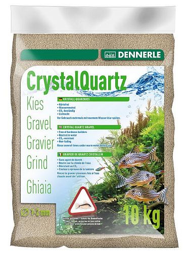Грунт Dennerle CRYSTAL QUARTZ GRAVEL, природный белый, 10 кг