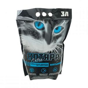 Наполнитель «Котяра» Extra силикагелевый для кошачьего туалета, 3 л