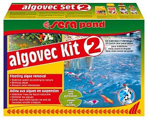 Sera POND ALGOVEC SET 2 набор против плавающих водорослей для прудовой воды