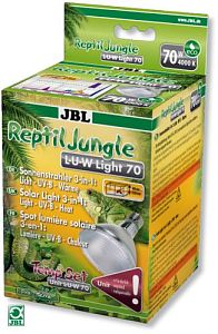 Металлогалогенная лампа JBL ReptilJungle L-U-W Light 70W для освещения и обогрева тропических террариумов, 70 Вт