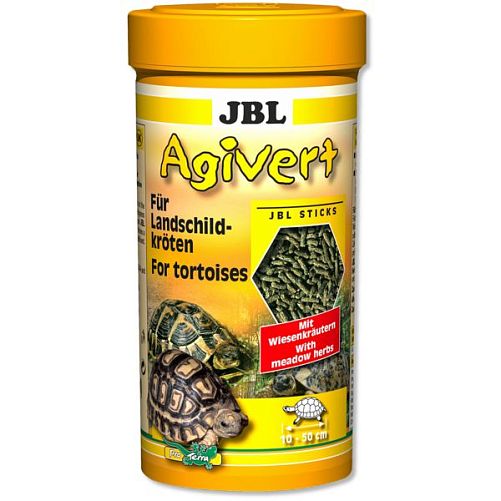 Основной корм JBL Agivert для сухопутных черепах 10-50 см, палочки 250 мл