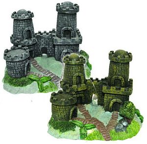 Декор Prime «Замок с двумя башнями», пластик, 130х80×100 мм