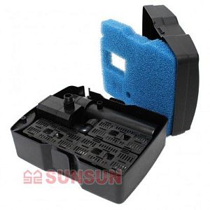 Фильтр прудовый SUNSUN CUF-6011&nbsp;с&nbsp;помпой, фонтанными насадками и&nbsp;UV-стерилизатором, 45&nbsp;Вт, 2500&nbsp;л/ч, подъем воды 2,5&nbsp;м