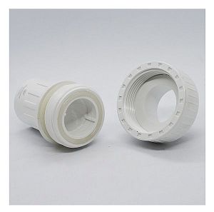 Муфта проходная 50, быстроразъемная, белая