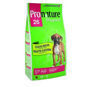 Корм Pronature 26 «Формула роста» для щенков, ягненок, рис