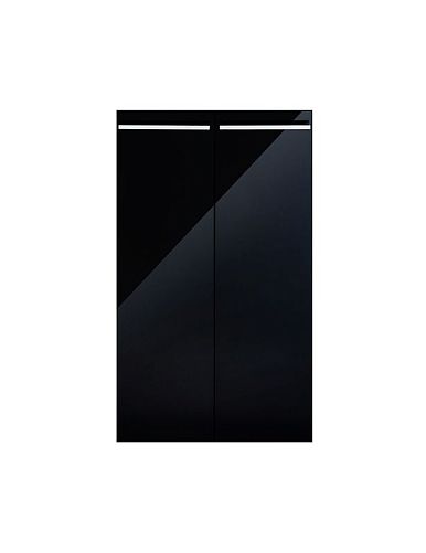 Дверки Biodesign Ф-250 для CRYSTAL 145, 500, CRYSTAL PANORAMIC 145, 500, черный суперглянец, 2 шт.