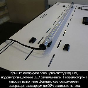 Аквариум START-UP 85 орех, светильник LED 11 Вт, комплект оборудования