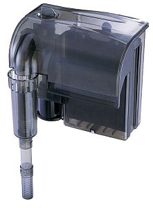 Фильтр рюкзачный Atman HF-0600 для аквариумов до 100 л, 660 л/ч, 6 Вт с поверхностным скиммером (черный корпус)