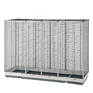 Клетка Ferplast ESPACE 200 универсальная для птиц и грызунов, черная, 202х62×153 см