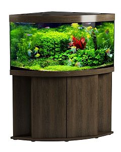 Пресноводный аквариум с&nbsp;тумбой STELLEX AQUA 400, угловой, 400&nbsp;л, 91х91&times;150&nbsp;см