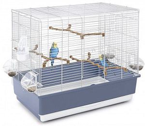 Клетка IMAC IRENE4 EXPORT для птиц, оцинкованная, пепельно-синий, 59х38×53 см