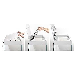 Аквариум Aquael OPTI SET 125 2.0&nbsp;черный, с&nbsp;лед-освещением, 125&nbsp;л