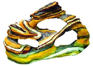 Декор Prime «Радужный камень», пластик, 310х100×200 мм