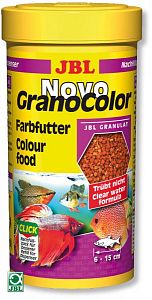 Основной корм JBL NovoGranoColor для яркой окраски рыб, гранулы 250 мл