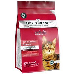 Корм Arden Grange Adult Cat Chicken&Potato (GF) беззерновой, для взрослых кошек, с курицей и картофелем