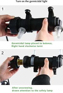 УФ-стерилизатор SUNSUN проточный, 12 Вт, UV-9 Вт, до 1500 л/ч