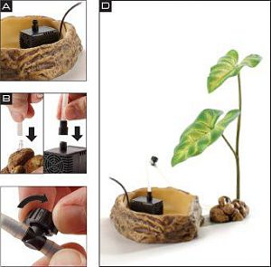 Растение пластиковое EXO TERRA с&nbsp;капельной системой, большое