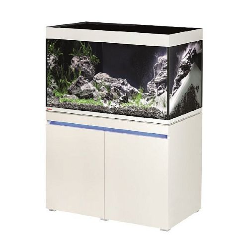 Комплект аквариум с тумбой EHEIM incpiria 330 белый, декоративная LED подсветка тумбы