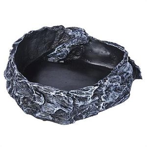 Миска Nomoy Pet круглая, серая, 12х11×4 см