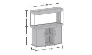 JUWEL Vision 260 аквариум, бук, 260 л