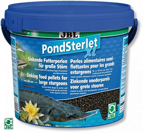 JBL PondSterlet XL корм для крупных осетров, тонущие гранулы 5,5 л