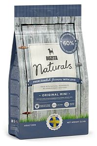 Корм BOZITA Naturals Original Mini 21/11 для взрослых мелких собак всех пород с нормальной активностью