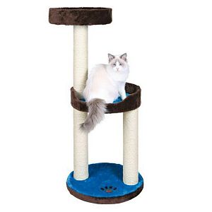Домик TRIXIE «Lugo» для кошки, 103 см, плюш, коричневый, синий