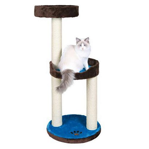 Домик TRIXIE "Lugo" для кошки, 103 см, плюш, коричневый, синий