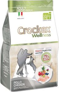 Корм PRIMORDIAL CROCKEX Wellness ADULT MEDIUM-MAXI для собак средних и крупных пород, курица, рис
