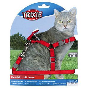 Шлейка TRIXIE «Premium» с поводком для кошки, нейлон